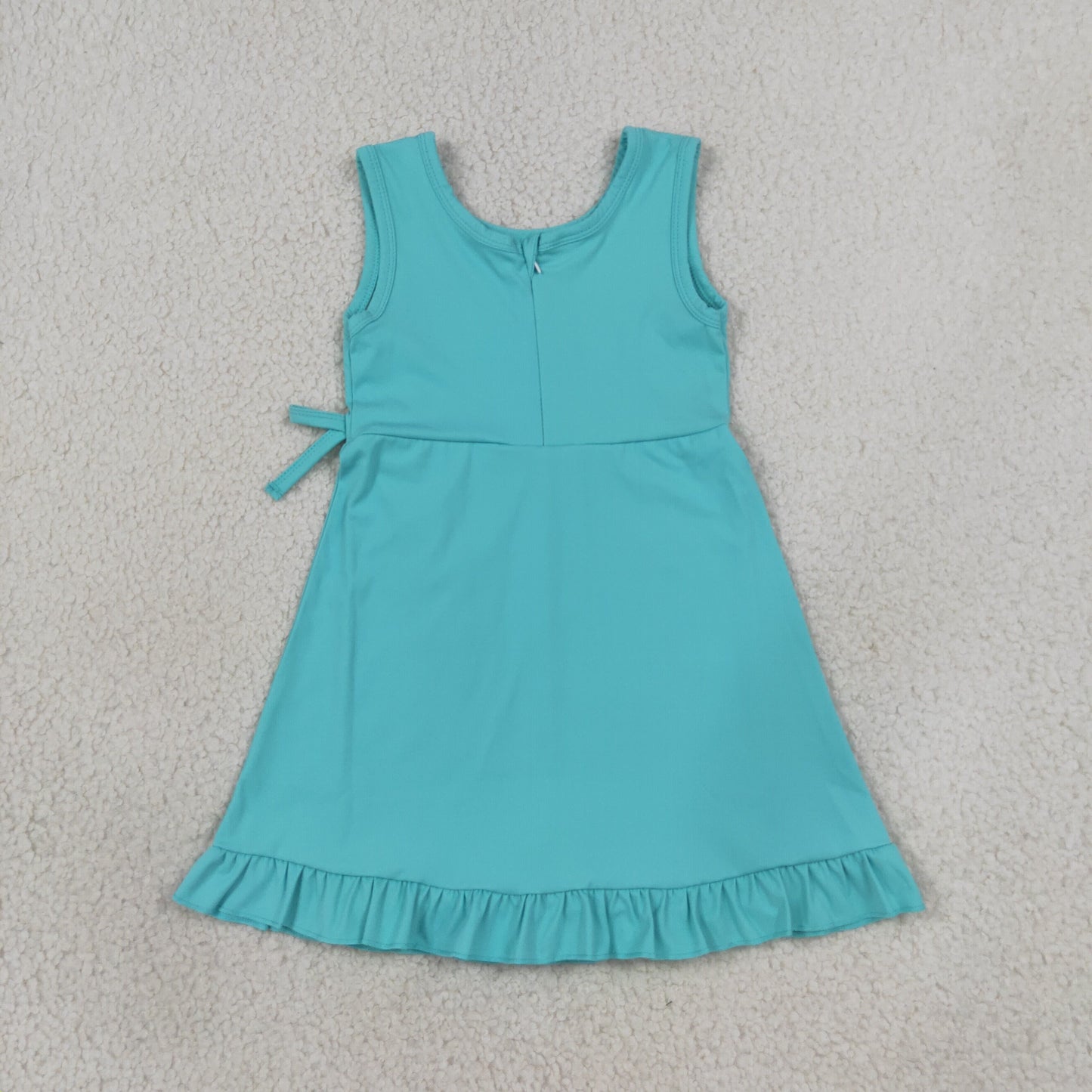 GSD3867 yoga green bow ruffle girl outfit skirt  202608 RTS