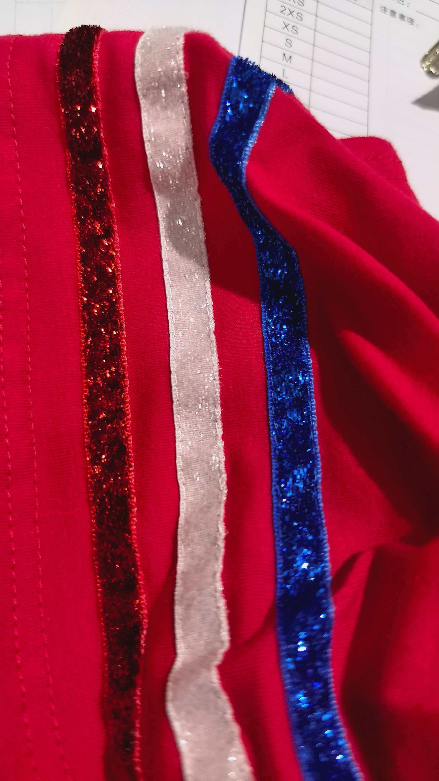 GSD3812 Red Stripe Skort Set  girl outfit 202604  preorder