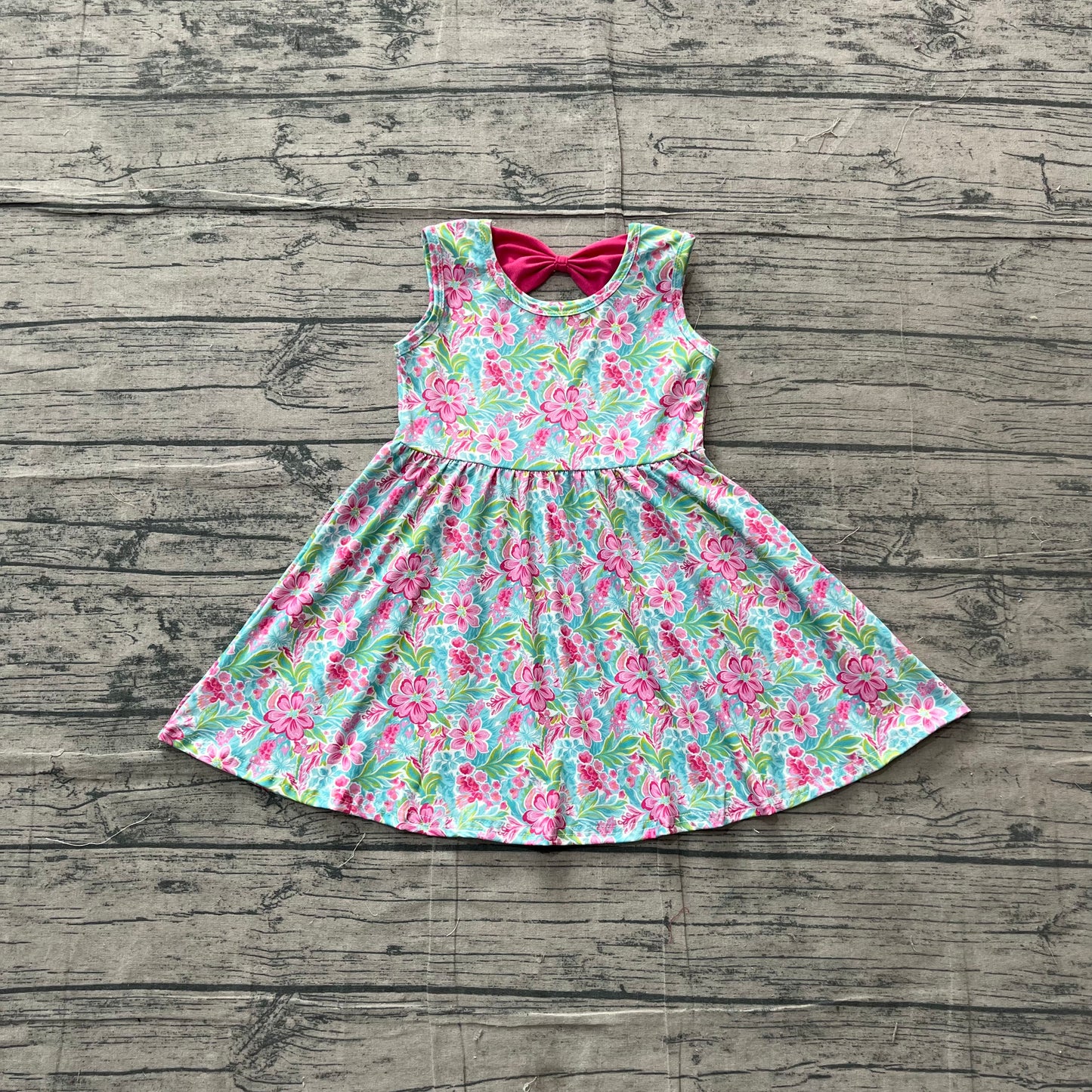 GSD3863  flower bow girl  dress 202605  preorder