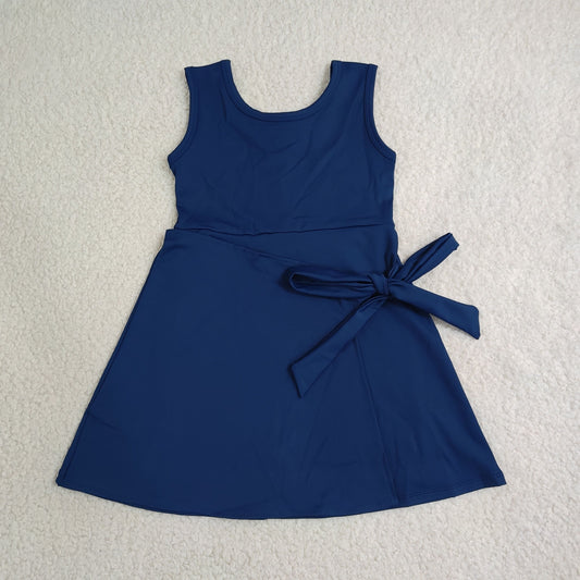 GSD3880 yoga blue ruffle girl  outfit skirt  202608 RTS