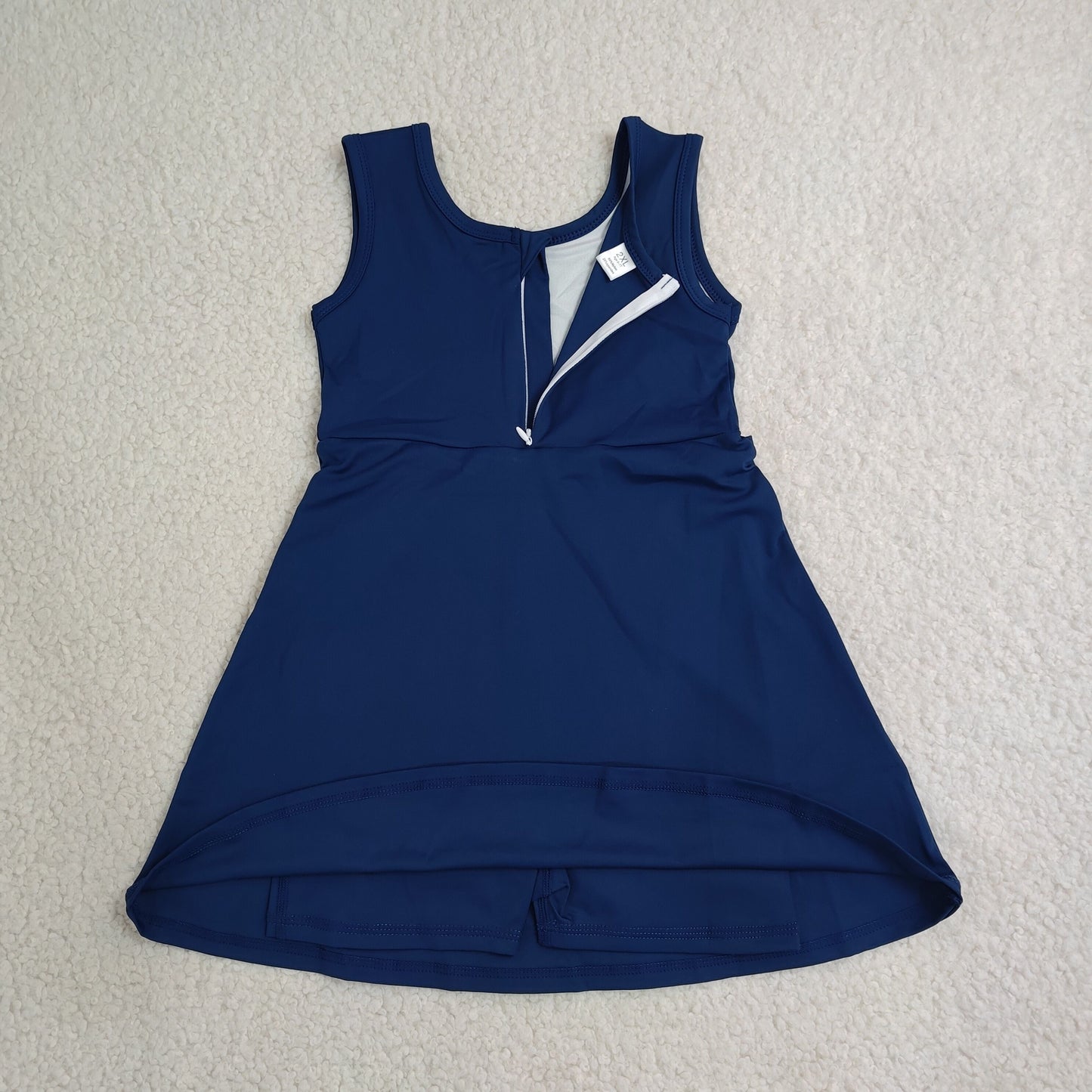 GSD3880 yoga blue ruffle girl  outfit skirt  202608 RTS