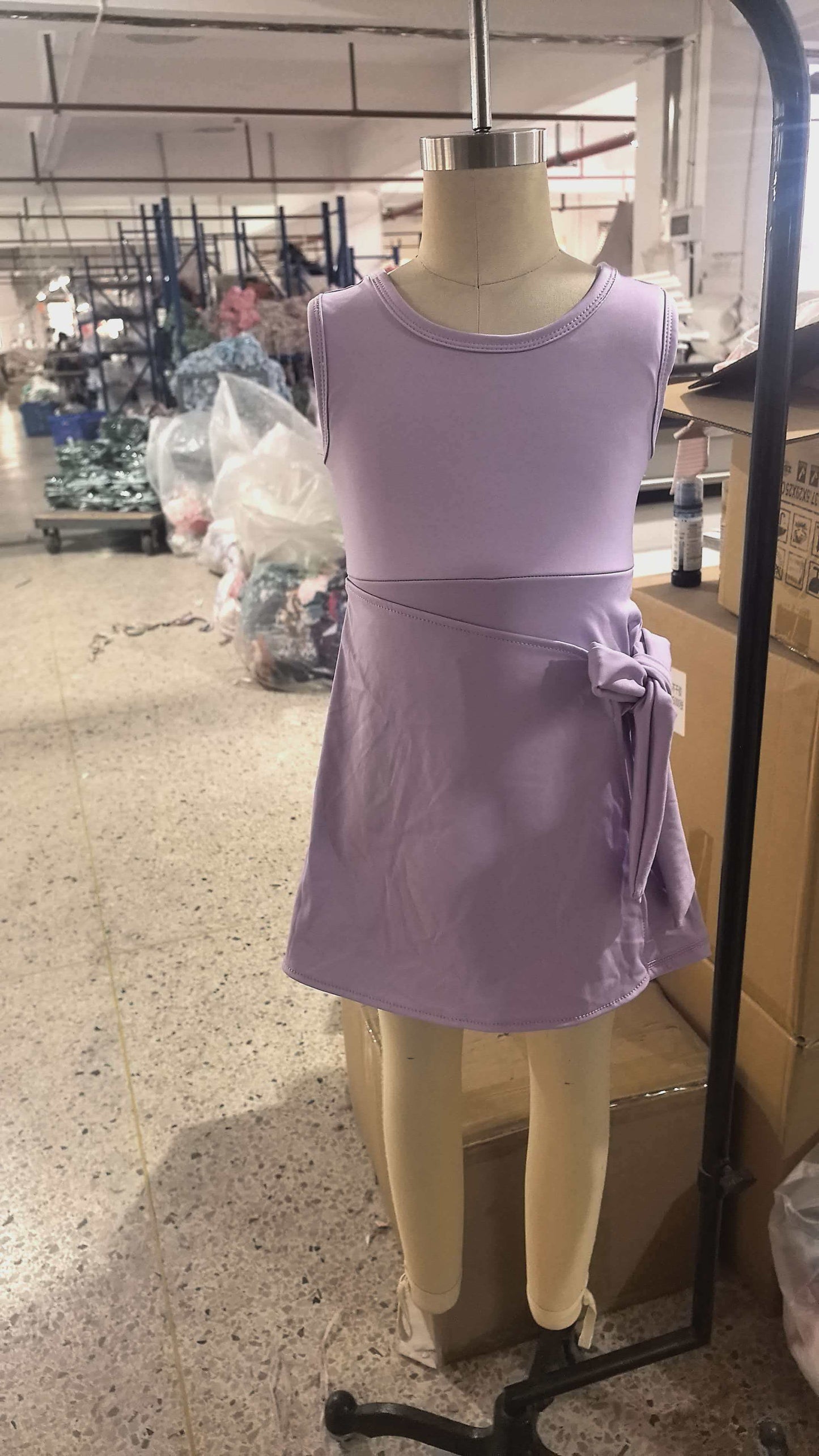 GSD3881  yoga purple ruffle girl  outfit skirt  202603 preorder