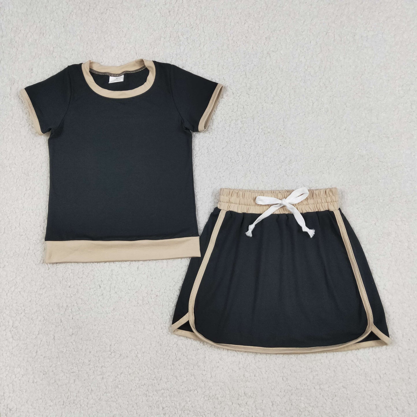 GSD3923 BLACK  GIRL summer outfit 202603  RTS