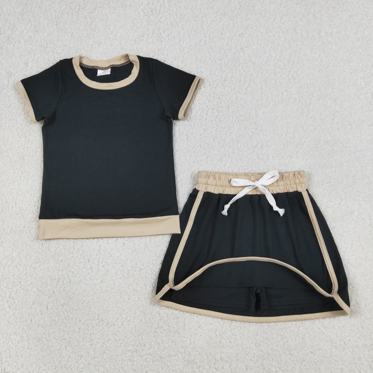 GSD3923 BLACK  GIRL summer outfit 202603  RTS