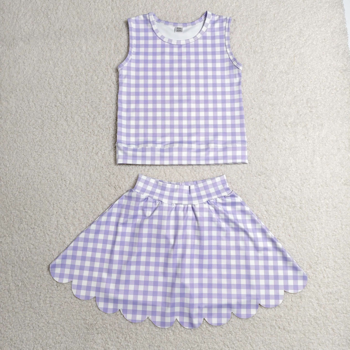 GSD4067 yoga sports scallop girl  outfit skirt  202607 RTS
