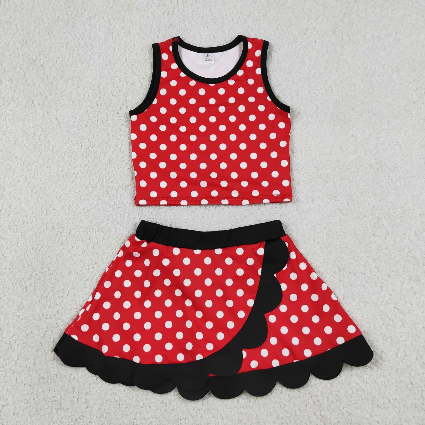 GSD4080  yoga Scallop sports girl  outfit skirt  202605 RTS
