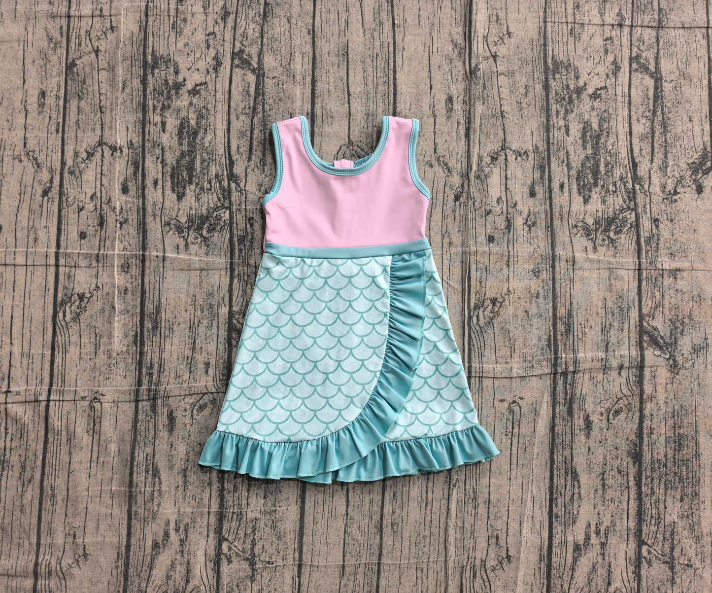 GSD4125 YOGA preorder Marmaid  girl dress ruffle