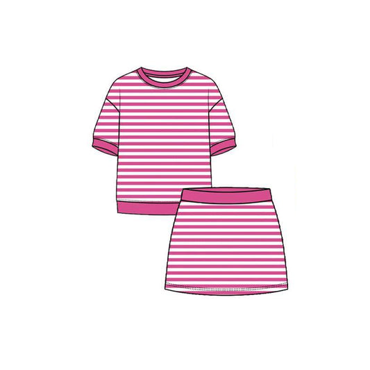 GSD4158 yoga stripe girl  outfit skirt  202605 preorder