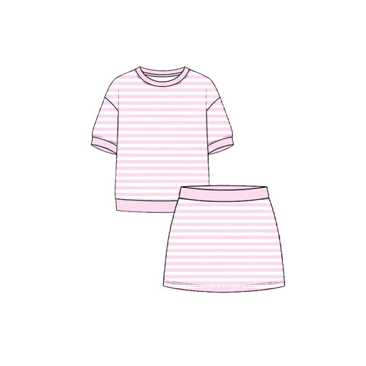 GSD4159 yoga stripe girl  outfit skirt  202605 preorder