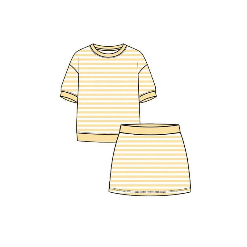 GSD4160 yoga stripe girl  outfit skirt  202605 preorder