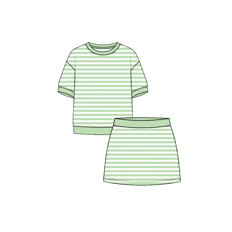 GSD4161 yoga stripe girl  outfit skirt  202605 preorder