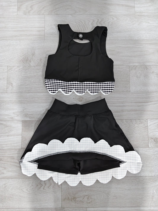 GSD4176  yoga scallop sports girl  outfit skirt  202607 preorder