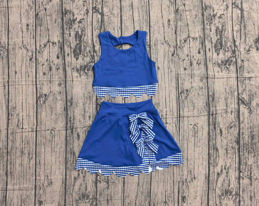 GSD4177 yoga BLUE sports girl  outfit skirt  202605 preorder