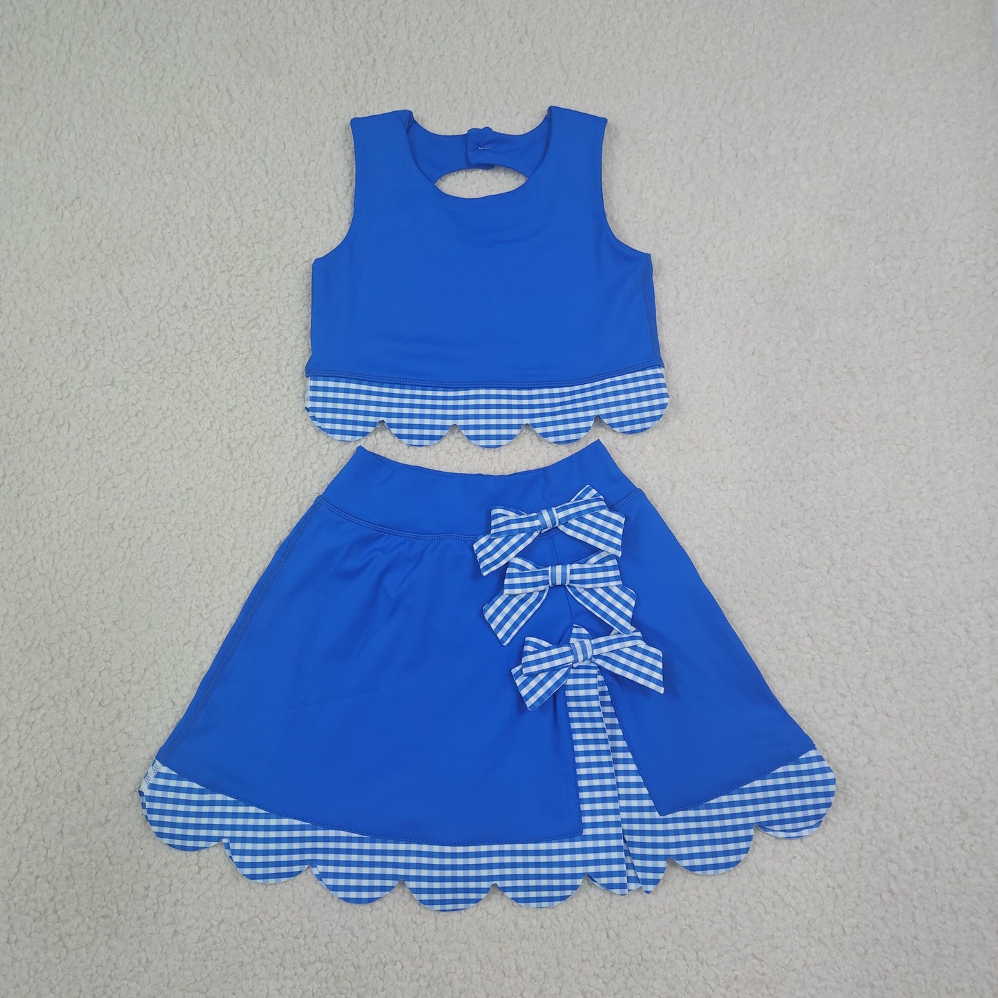 GSD4177 yoga BLUE sports girl  outfit skirt  202607 RTS