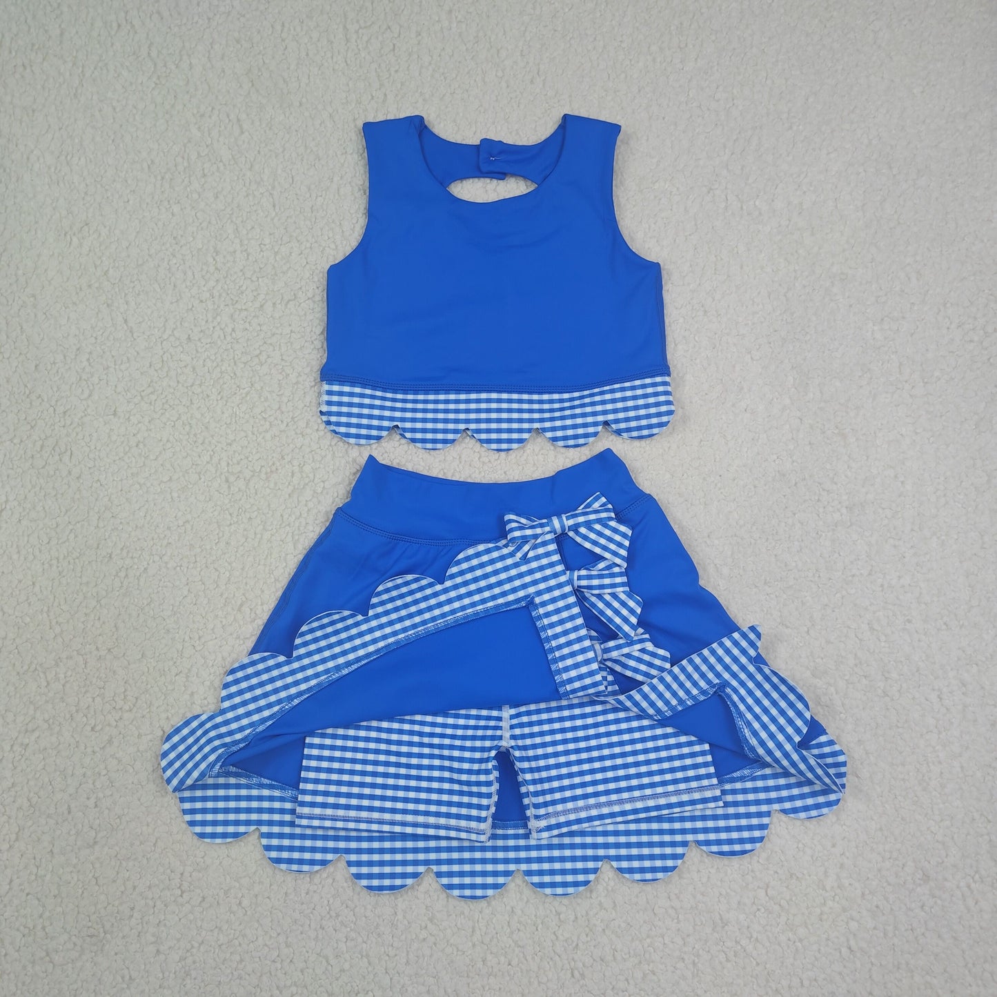 GSD4177 yoga BLUE sports girl  outfit skirt  202607 RTS