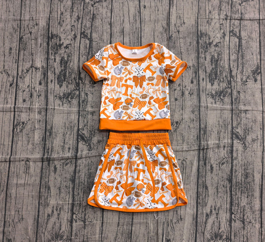 GSD4152 YOGA preorder  T team skort girl outfit orange
