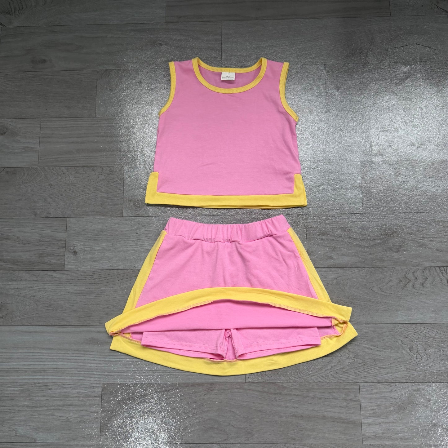 GSD4187 YOGA PINK skort girl outfit 202607 PREORDER