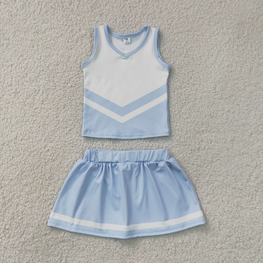 GSD4188  YOGA  BLUE T team skort girl outfit 202607 RTS