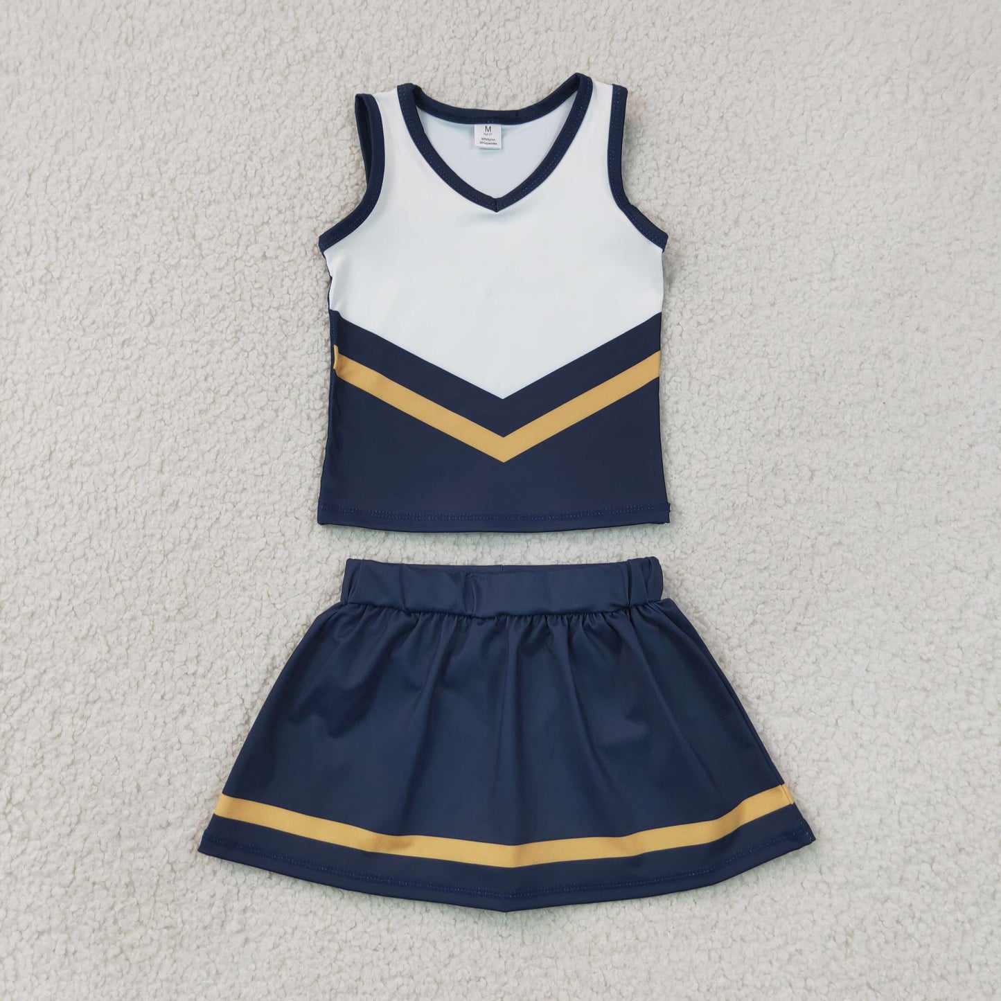 GSD4189  YOGA  BLUE YELLOW T team skort girl outfit 202607 RTS