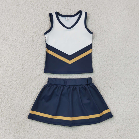 GSD4189  YOGA  BLUE YELLOW T team skort girl outfit 202607 RTS