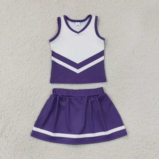 GSD4192  YOGA PURPLE T team skort girl outfit 202607 RTS