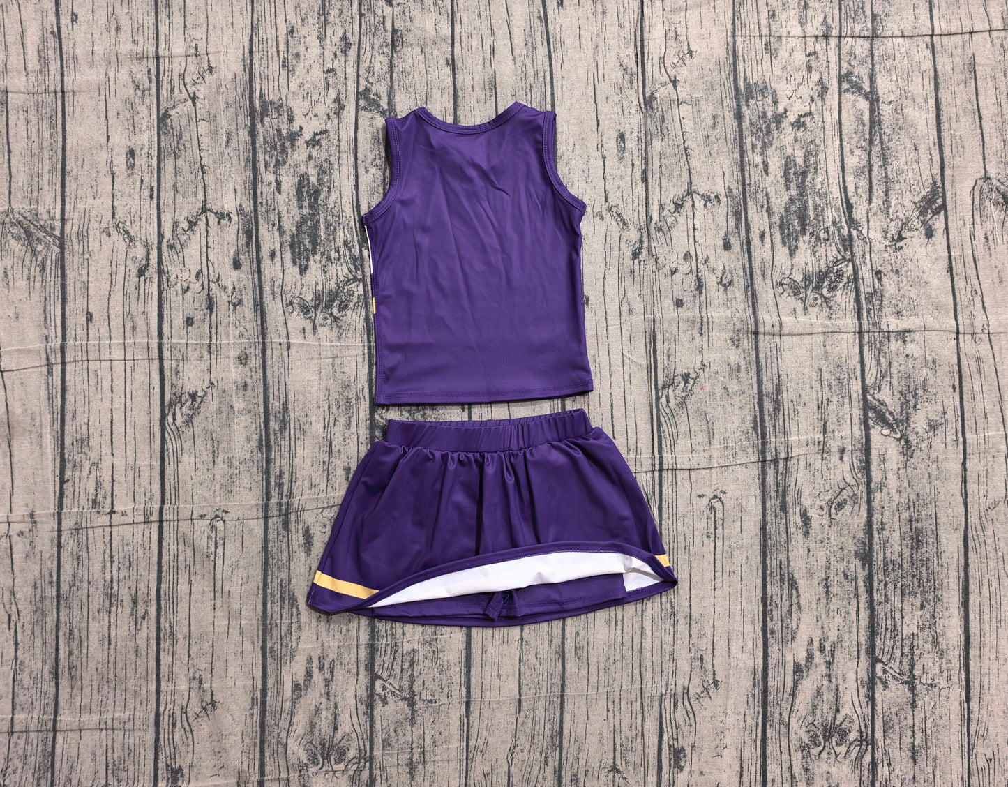 GSD4193 YOGA preorder purple yellow LSU TIGER T team skort girl outfit 202606