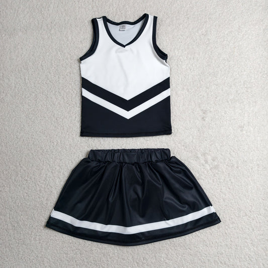 GSD4194 YOGA   BLACK T team skort girl outfit 202607 RTS