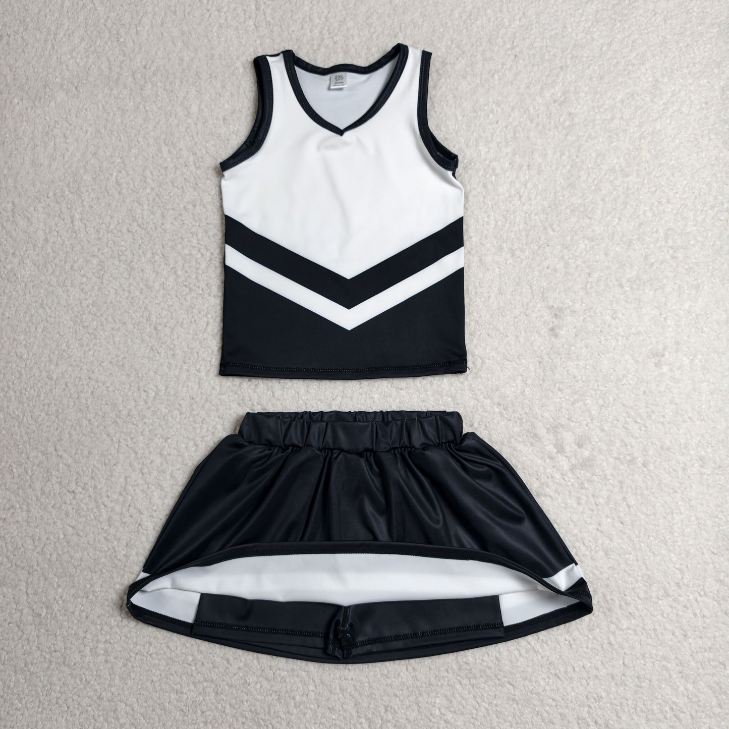 GSD4194 YOGA   BLACK T team skort girl outfit 202607 RTS