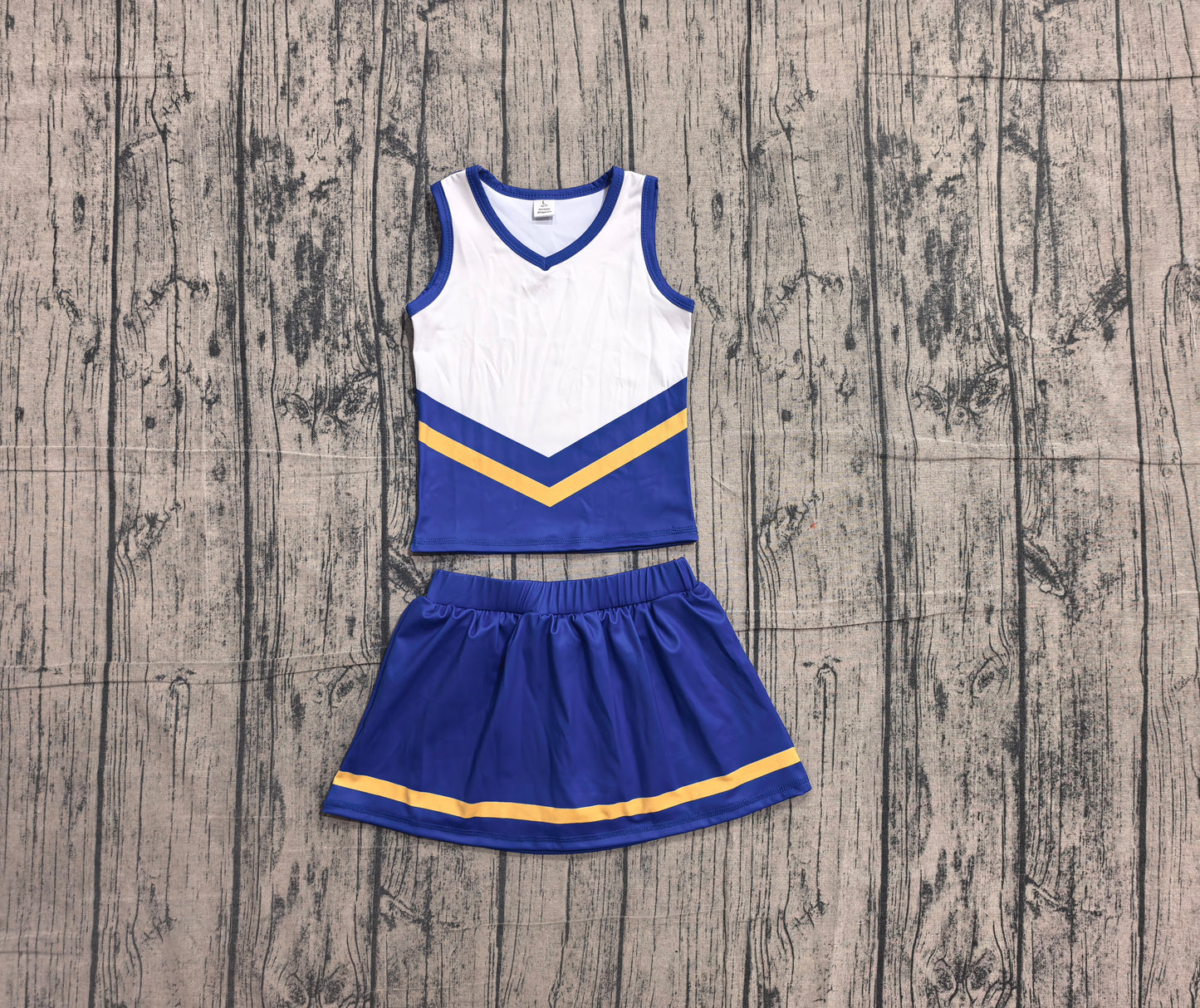 GSD4196   YOGA preorder BLUE YELLOW T team skort girl outfit 202606