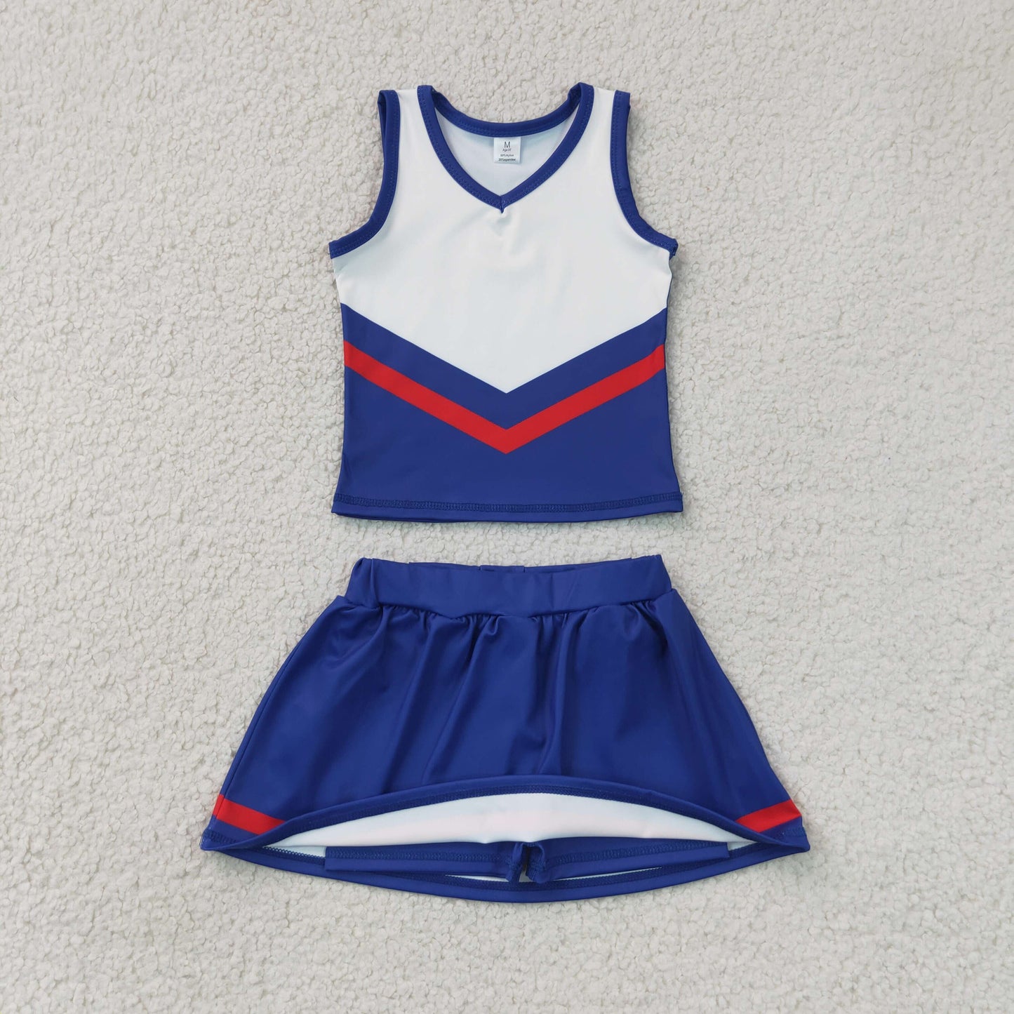 GSD4202  YOGA  BLUE RED T team skort girl outfit 202607 RTS
