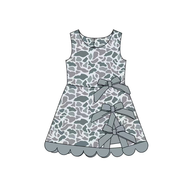 GSD4226 YOGA preorder camo bow scallop girl dress ruffle 202606