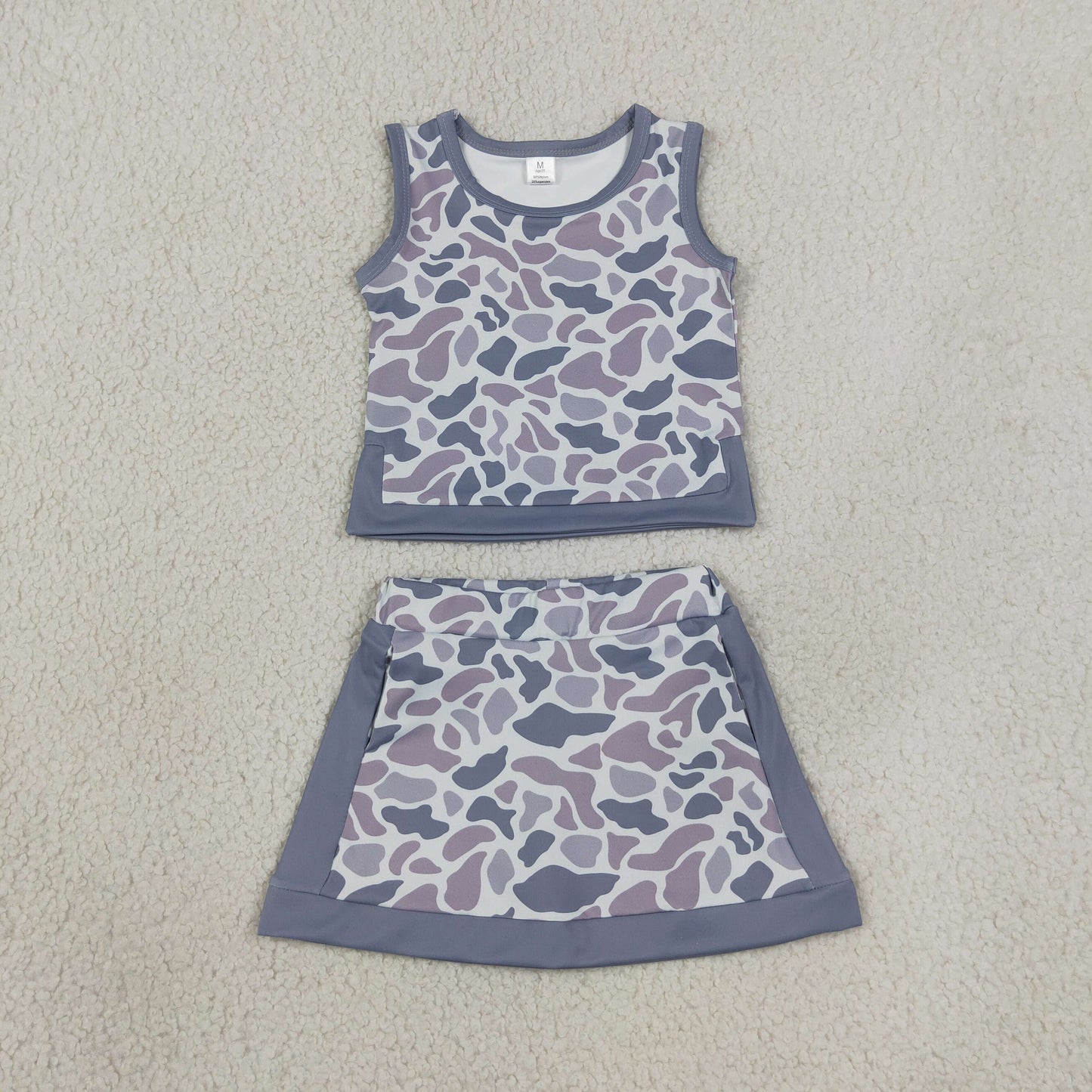 GSD4230 YOGA  camo skort girl outfit 202607 RTS