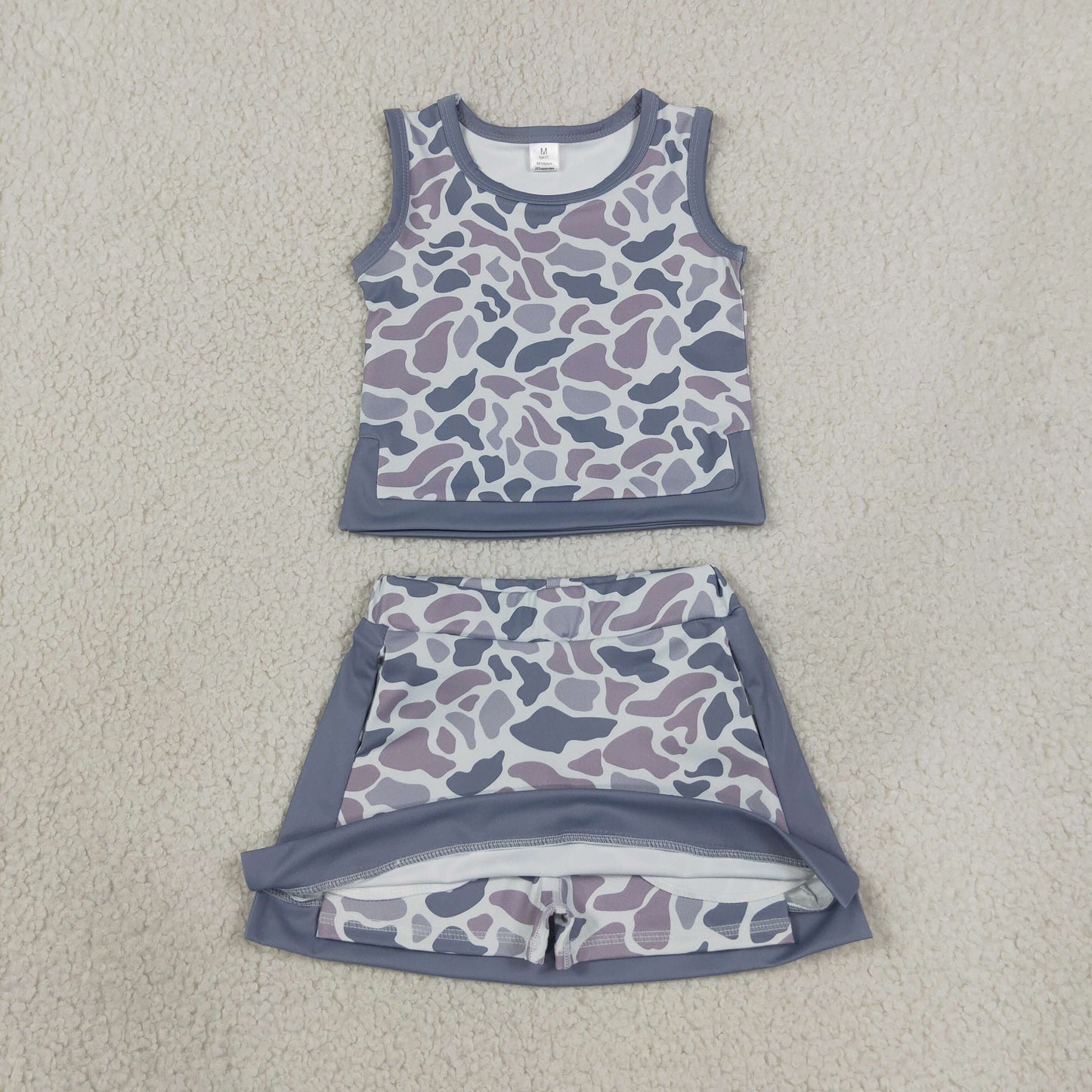 GSD4230 YOGA  camo skort girl outfit 202607 RTS