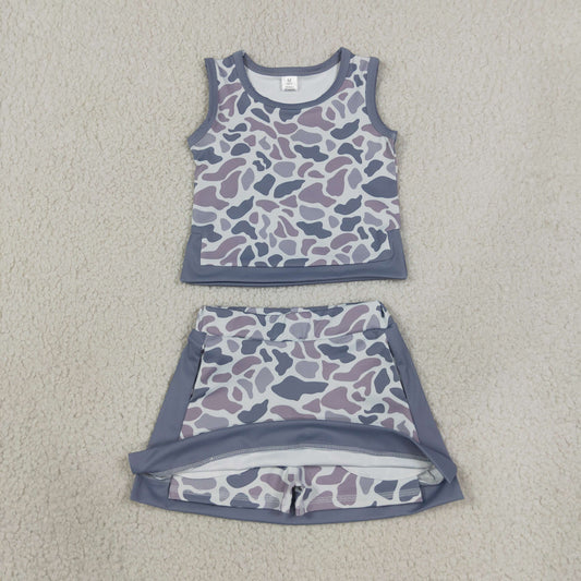 GSD4230 YOGA  camo skort girl outfit 202607 RTS