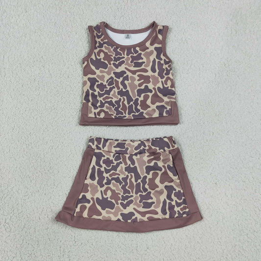 GSD4231 YOGA camo skort girl outfit 202608 RTS