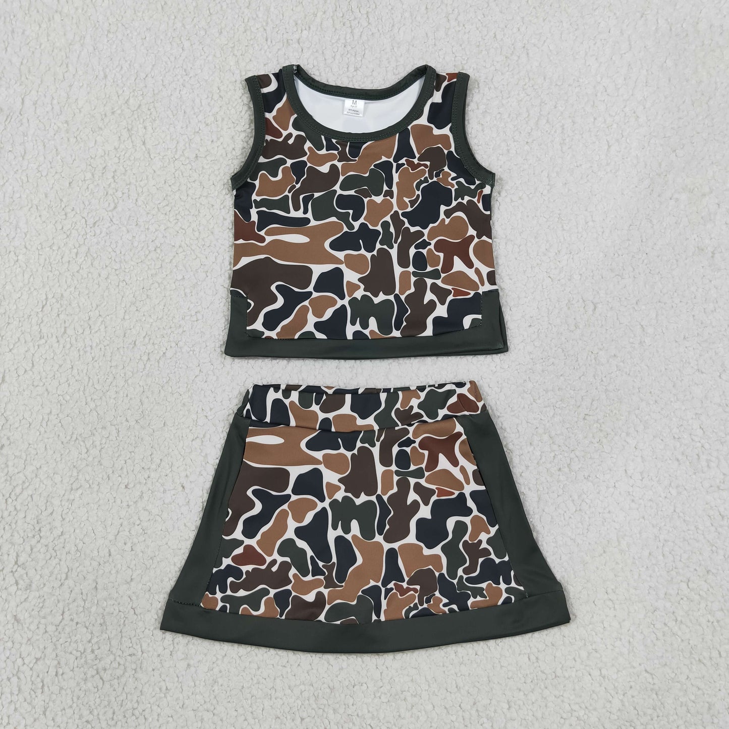 GSD4233 YOGA  camo skort girl outfit 202608 RTS