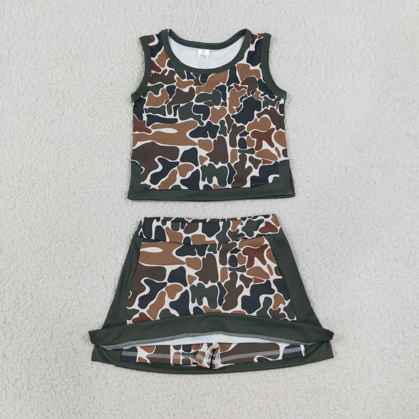 GSD4233 YOGA  camo skort girl outfit 202608 RTS