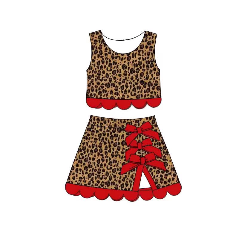 GSD4234  YOGA preorder leopard skort girl outfit 202619