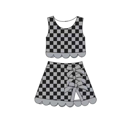 GSD4236  YOGA preorder checkboard skort girl outfit 202619