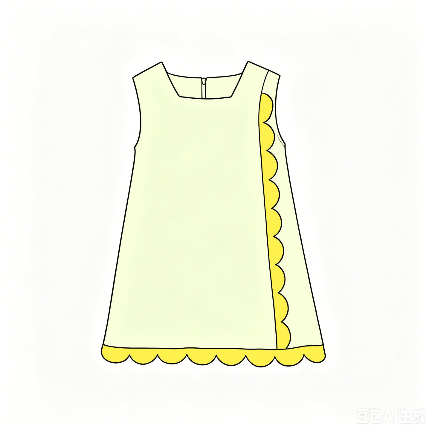 GSD4242  YOGA preorder  scallop girl dress ruffle 202619