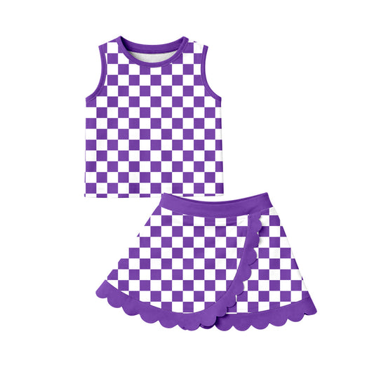 GSD4251 YOGA preorder checkboard skort girl outfit 202619