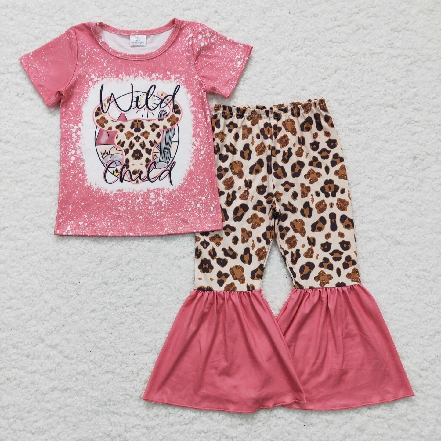 GSPO0254 short sleeve wild child cow leopard girl outfit 20230811 RTS