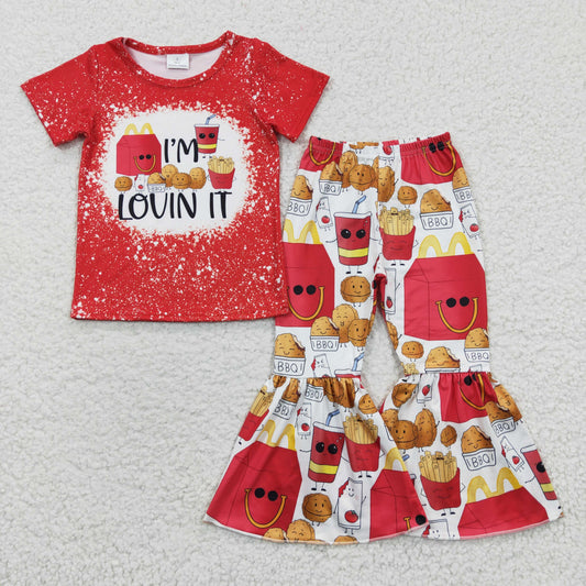 GSPO0549 cake lovin it BBQ girl short sleeve outfit  20230425 RTS sibling