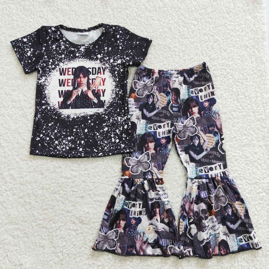 GSPO0586 wednesday girl short sleeve outfit 20230504 RTS