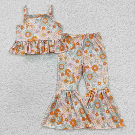 GSPO0668 flower gallus short sleeve girl outfit 20230605 RTS