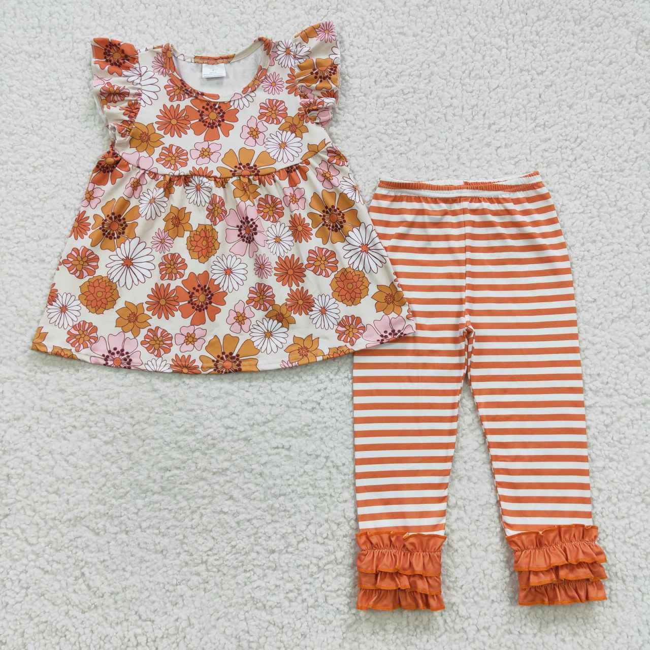 GSPO0674 short sleeve flowers girl outfit 20230804 RTS