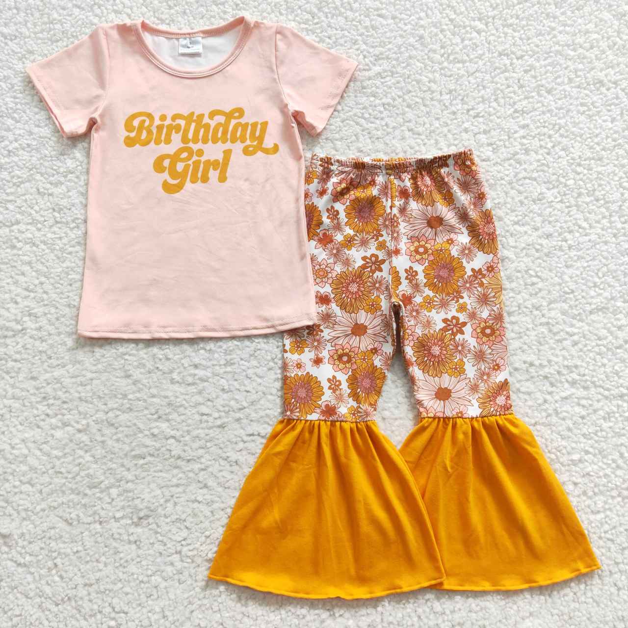 GSPO0680 birthday girl flower sleeve summer girl outfit 20230605 RTS