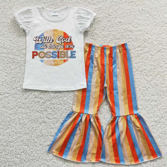 GSPO0684 Possible stripe fall short sleeve summer girl outfit 20230630