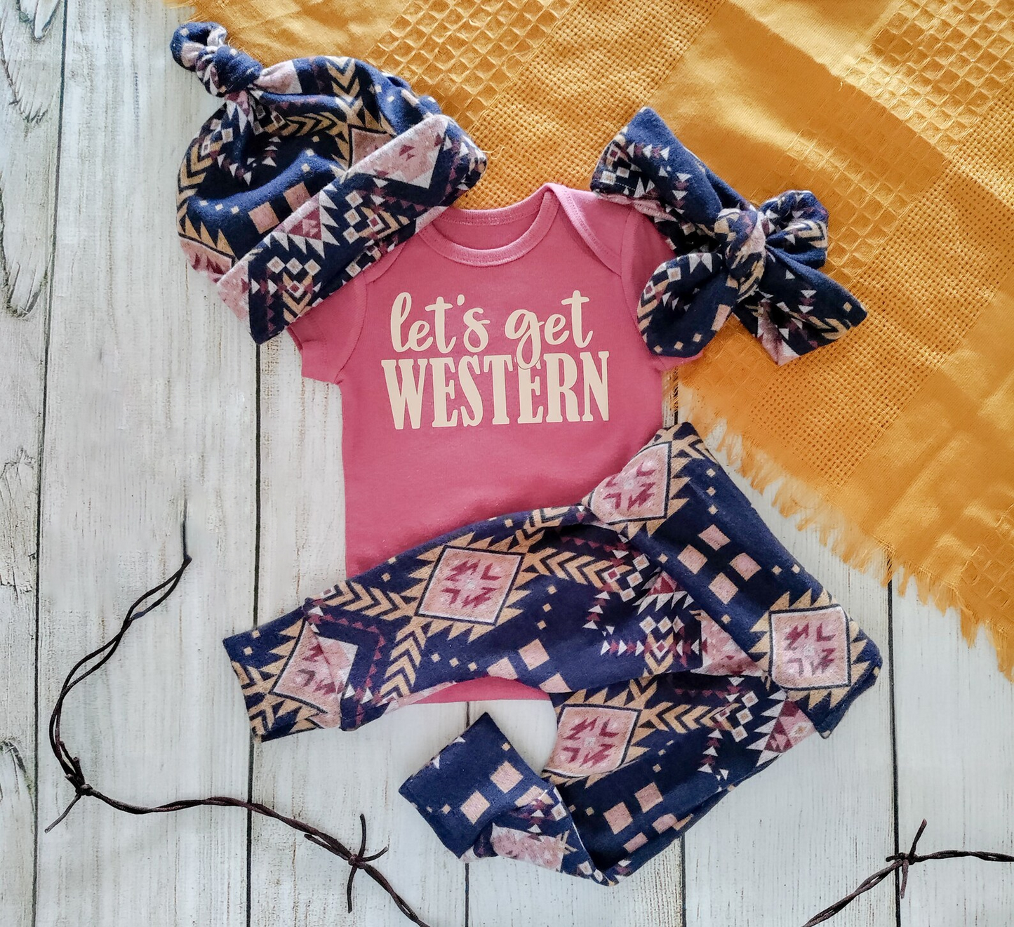 GSPO0727 western pattern short sleeve children girl outfit RTS 20230927