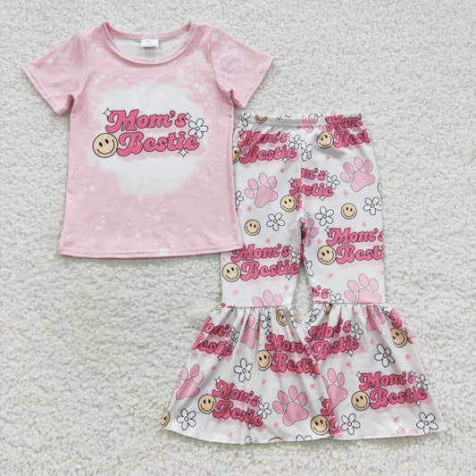 GSPO0742 smile mama's girl children short sleeve children boys girl outfit 20230720 RTS